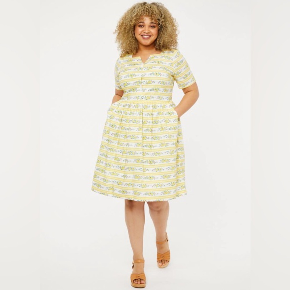 Horrockses Fashions X Joanie - Lilibet Ditsy Floral Shirt Dress